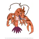 How to Draw Ebidramon from Digimon