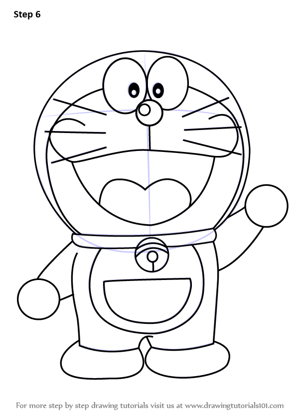 Learn How to Draw Doraemon (Doraemon) Step by Step Drawing Tutorials