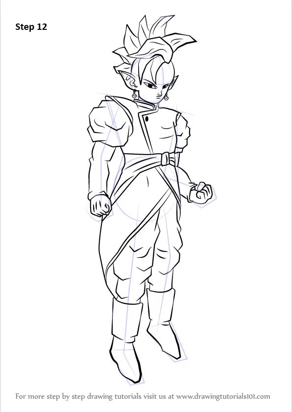 Step by Step How to Draw Supreme Kai from Dragon Ball Z ...