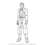 How to Draw Archer from Fate-stay night