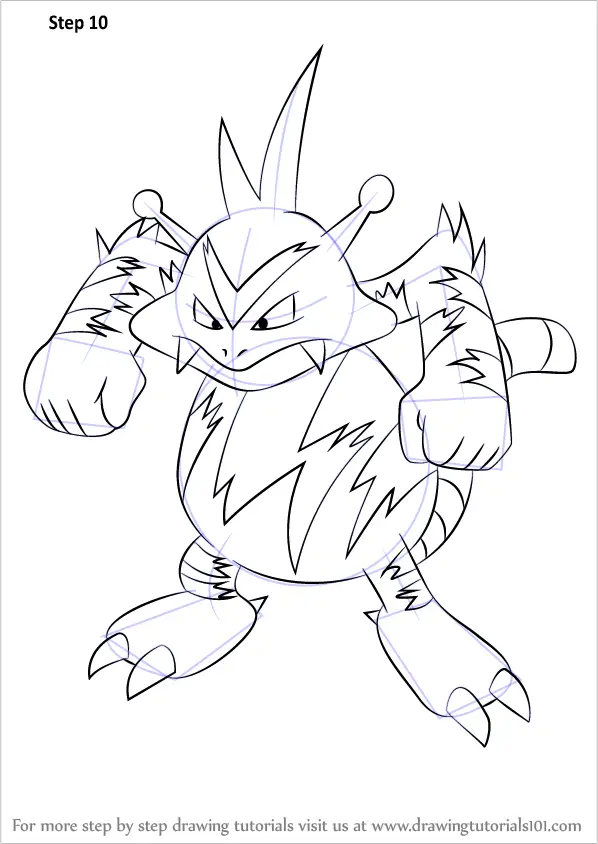 pokemon electabuzz coloring pages - photo #9