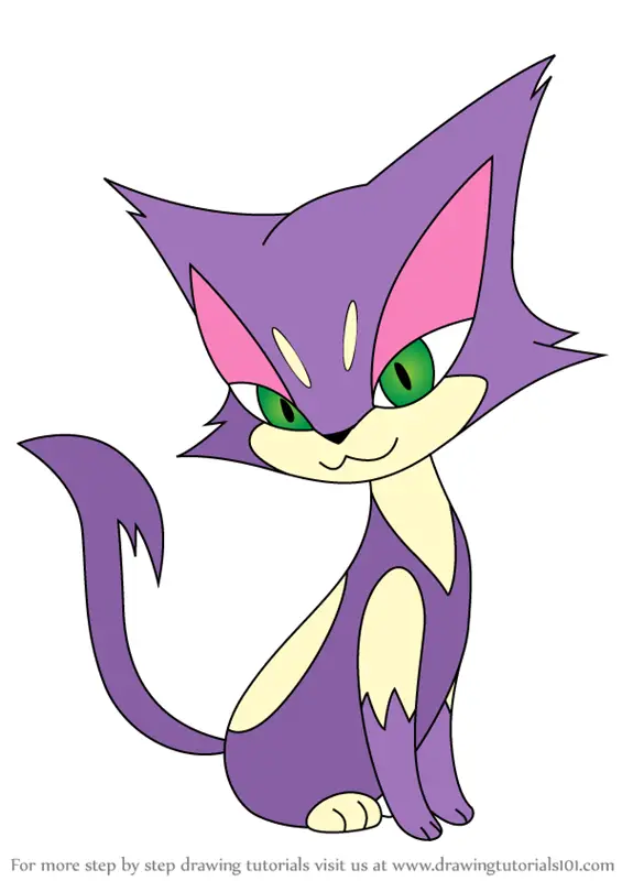 Learn How to Draw Purrloin from Pokemon (Pokemon) Step by Step