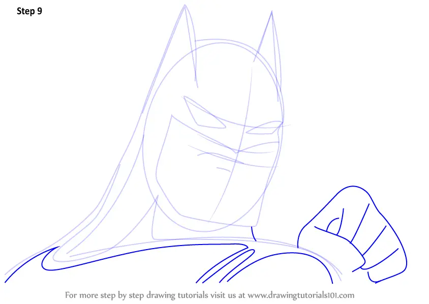 Learn How to Draw Batman for Kids (Batman) Step by Step : Drawing Tutorials