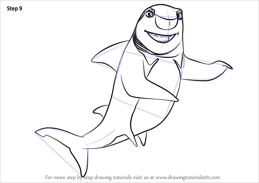 disney shark tale coloring pages - photo #25
