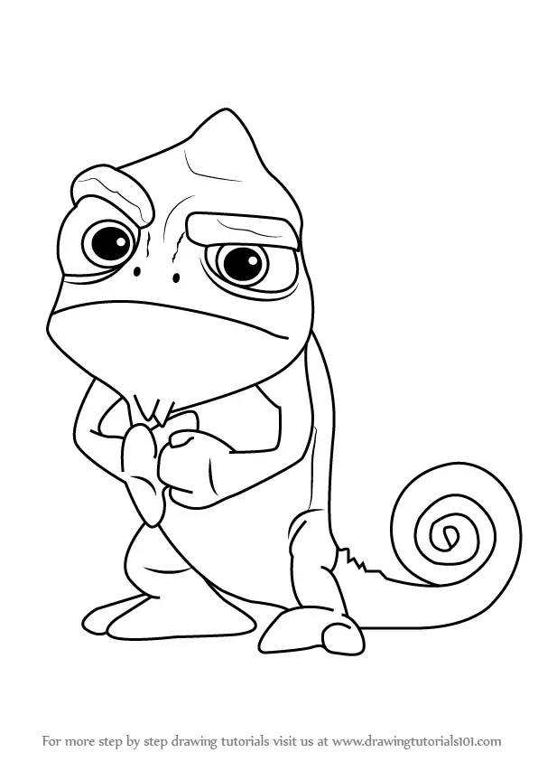 tangled pascal coloring pages - photo #18