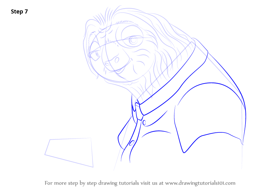 Step by Step How to Draw Flash from Zootopia