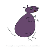 How to Draw Woman Mouse from 12 oz Mouse