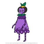 How to Draw Purple Princess from Adventure Time