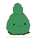 How to Draw Talking Bush from Adventure Time