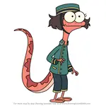 How to Draw Bella the Bellhop from Amphibia