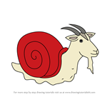 How to Draw Billy Snailgoat from Arthur