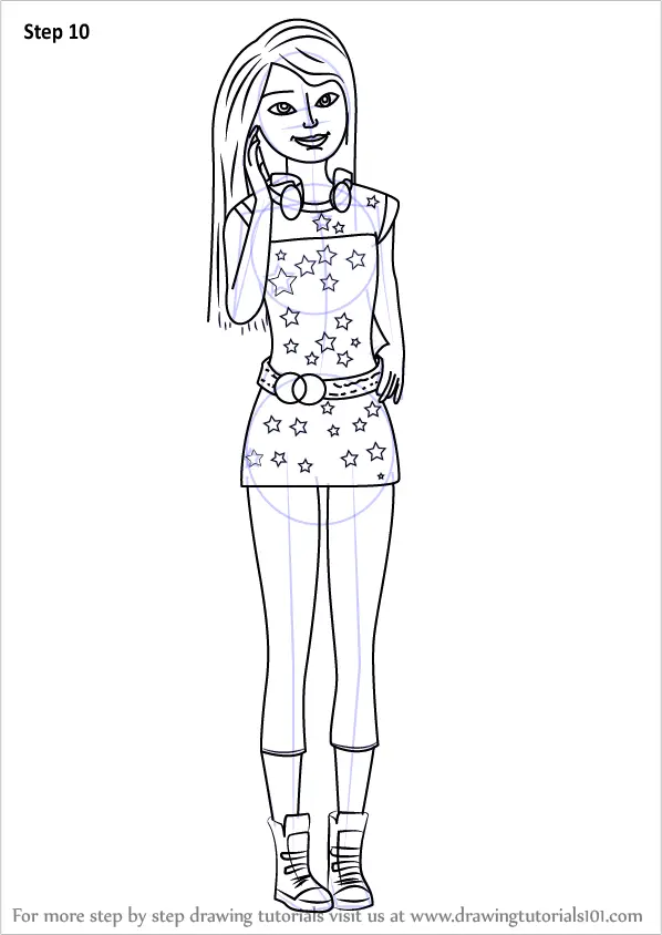 Learn How to Draw Skipper from Barbie Life in the Dreamhouse (Barbie