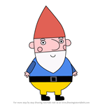 How to Draw Mr Gnome from Ben & Holly's Little Kingdom