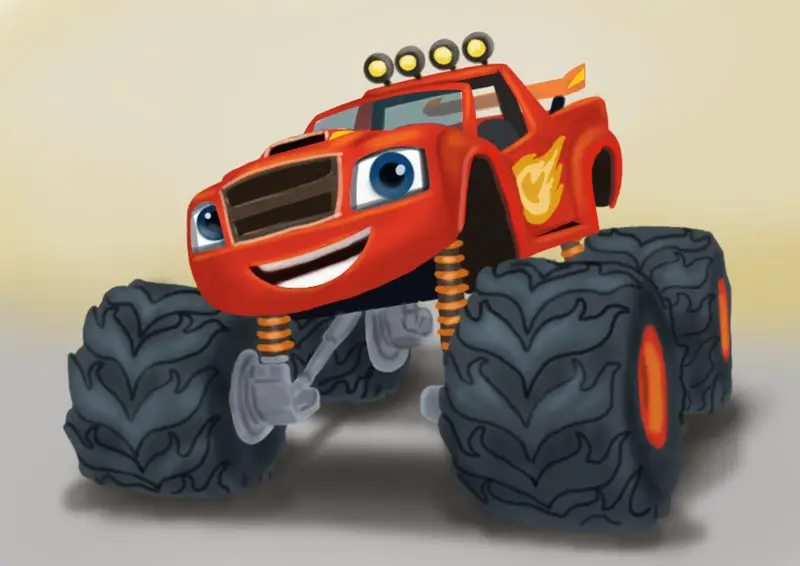 Draw Blaze from Blaze and the Monster Machines Blaze and the Monster 