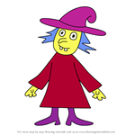 How to Draw Mrs. Witch from Didou