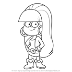 How to Draw Pacifica Northwest from Gravity Falls