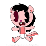 How to Draw Aiko Krueger from Happy Tree Friends