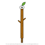 How to Draw Stick Insect from Hey Duggee