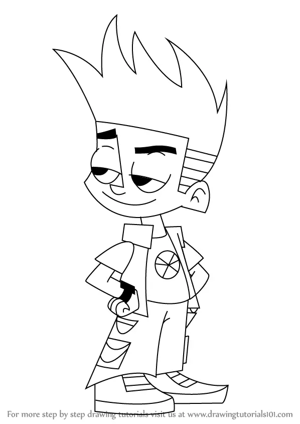 Learn How To Draw Johnny From Johnny Test Johnny Test Step By Step