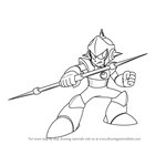 How to Draw Enker from Mega Man