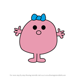 How to Draw Little Miss Tiny from Mr. Men