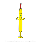 How to Draw Mr. Skinny from Mr. Men
