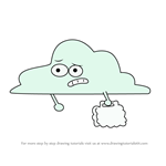 How to Draw Rain Cloud from OK K.O.! Let's Be Heroes