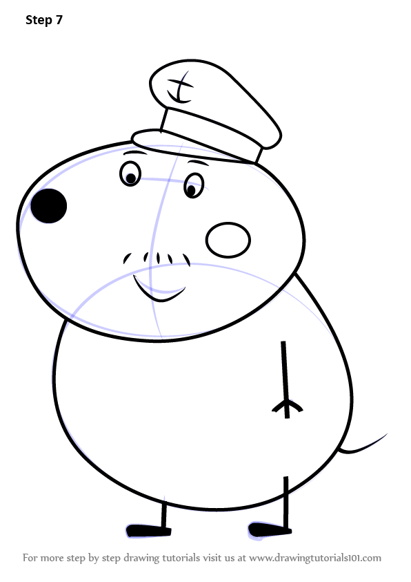 Learn How to Draw Mr. Dog from Peppa Pig (Peppa Pig) Step by Step