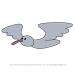 How to Draw Seagull from Pocoyo