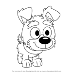 How to Draw Farfel from Pound Puppies