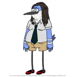 How to Draw Uncle Steve from Regular Show