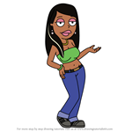 How to Draw Roberta Tubbs from The Cleveland Show