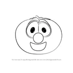 How to Draw Bob the Tomato from VeggieTales