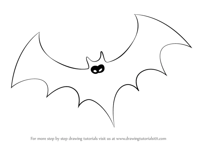 Learn How to Draw Halloween Bat Halloween Step by Step