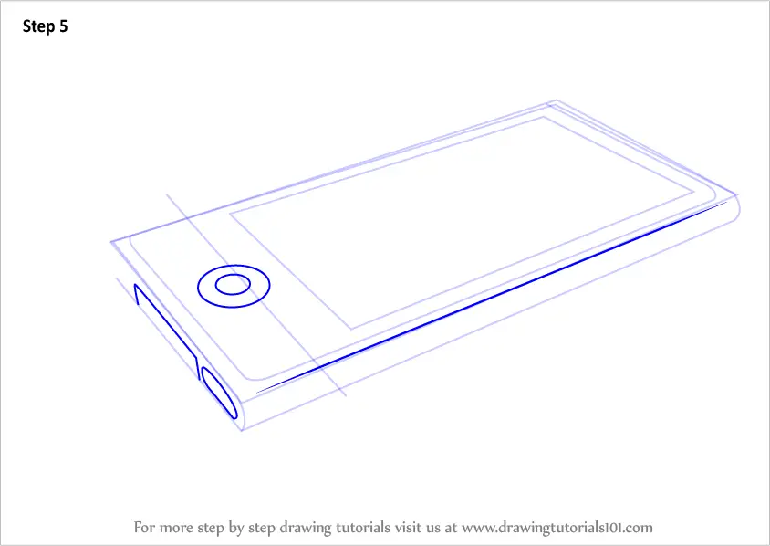 Step by Step How to Draw Ipod Nano