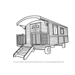 How to Draw a Caravan House