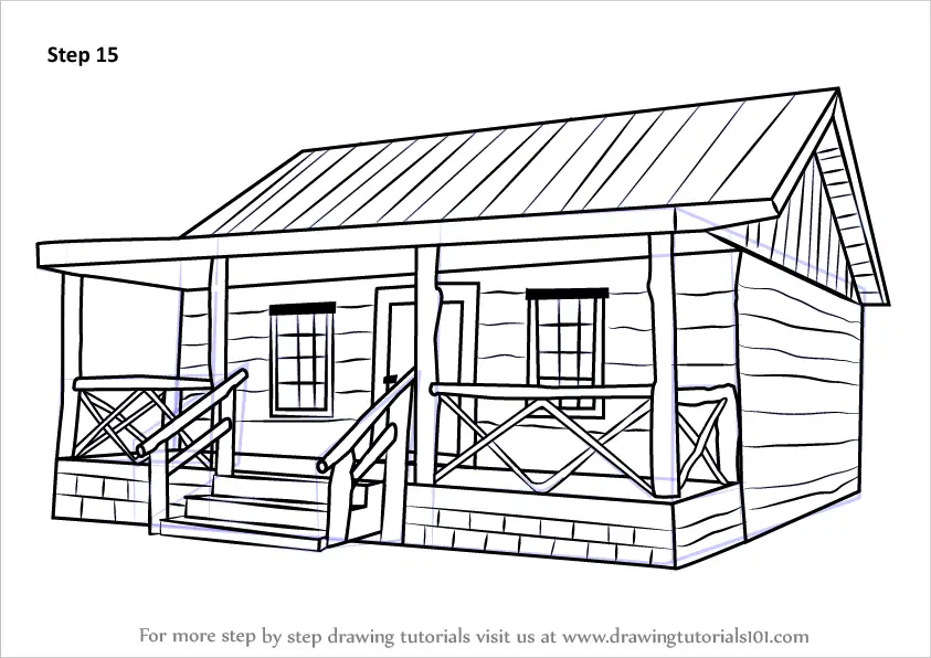 cabin coloring pages - photo #22