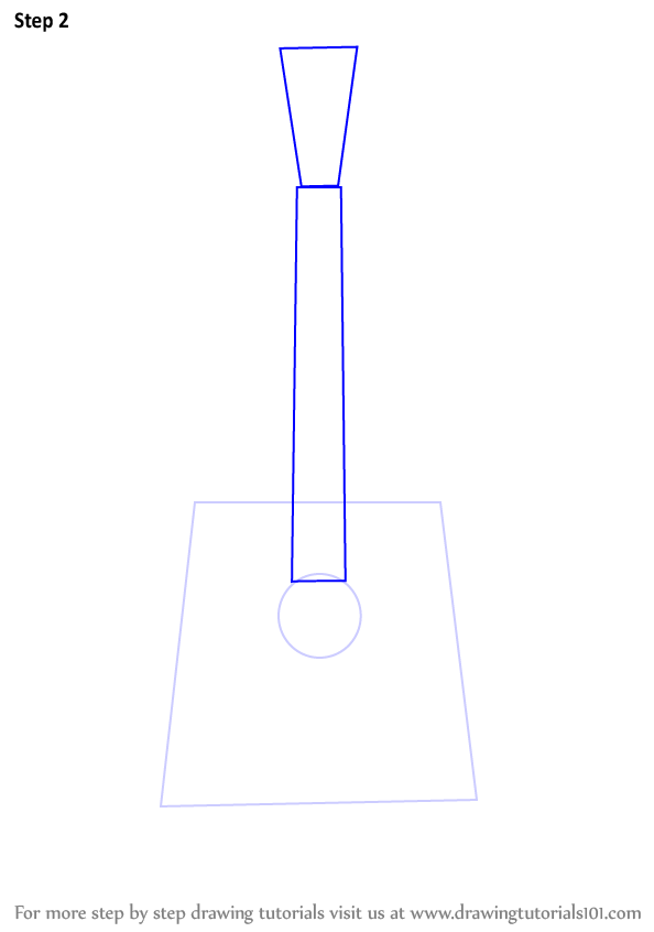 Learn How to Draw an Acoustic Guitar (Musical Instruments) Step by Step
