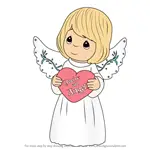 How to Draw You're An Angel from Precious Moments
