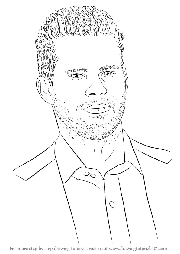 Learn How to Draw Kris Humphries (Basketball Players) Step