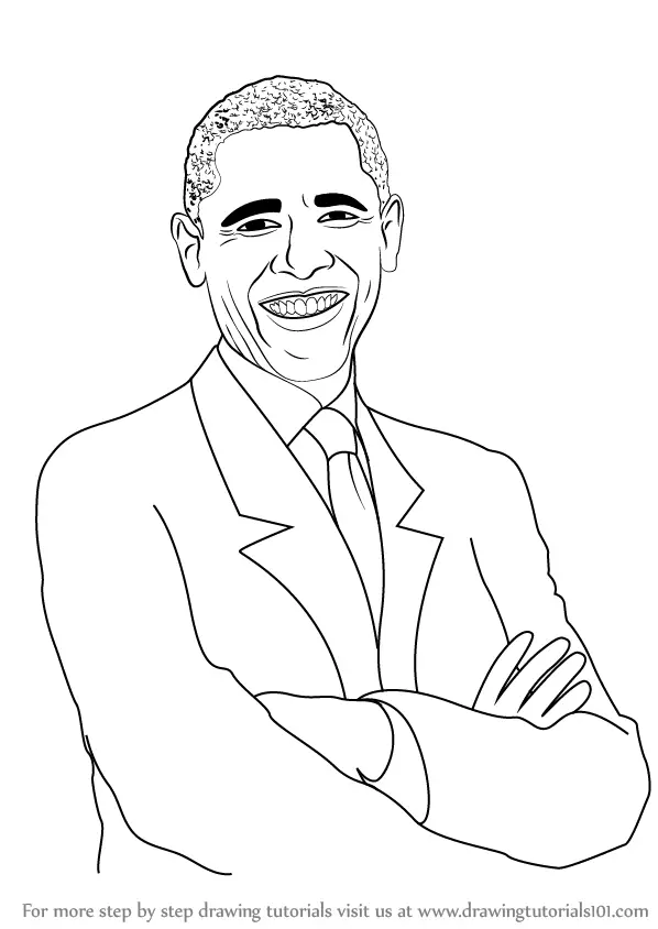Learn how to draw Barack-Obama