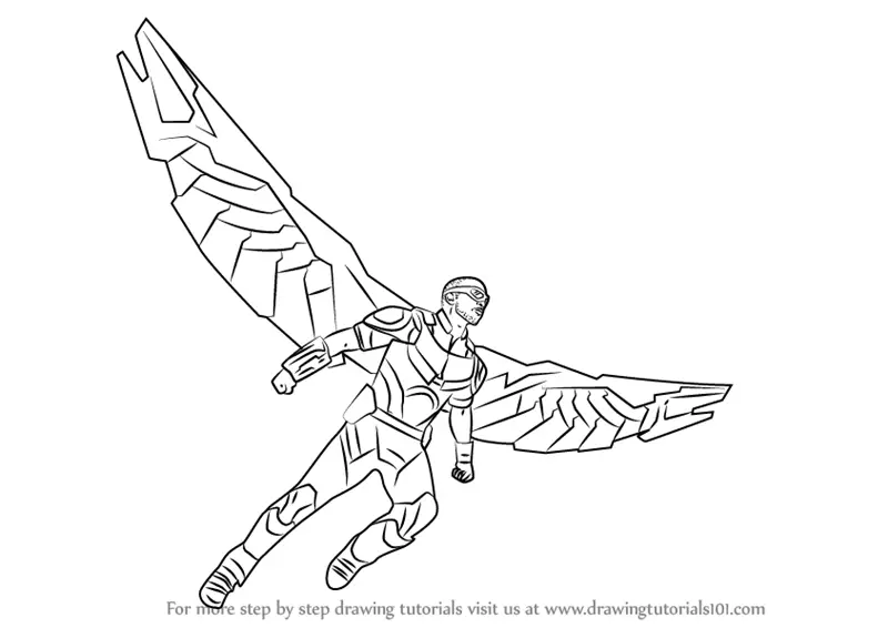 falcon avengers coloring pages - photo #25