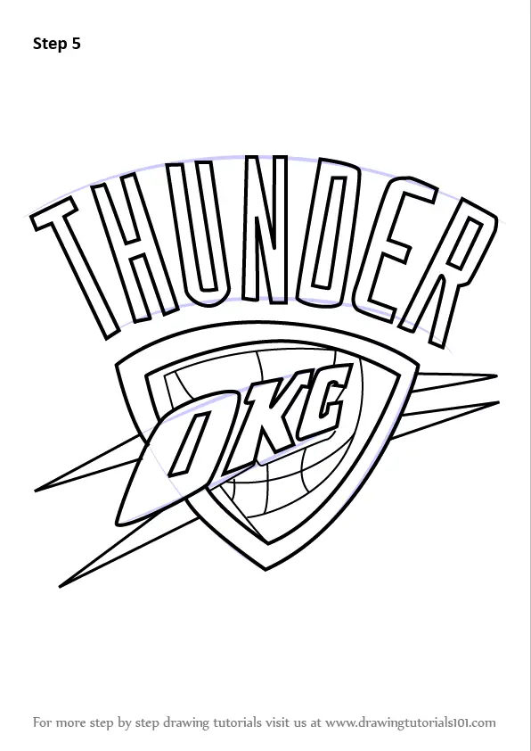 okc thunder logo coloring pages - photo #3