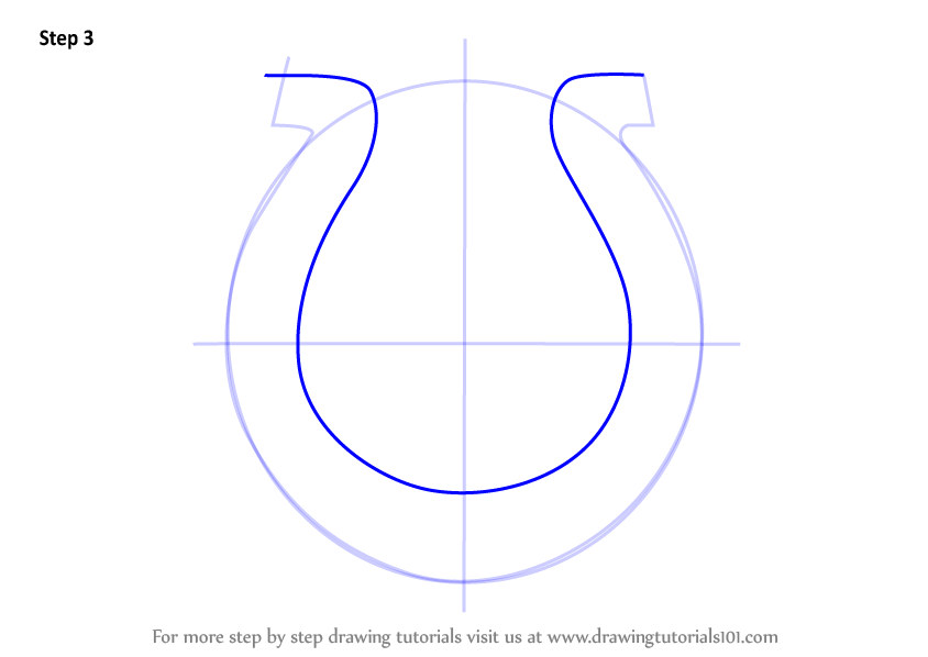 Learn How to Draw Indianapolis Colts Logo (NFL) Step by Step : Drawing
