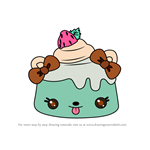 How to Draw Mint E. Jiggle from Num Noms