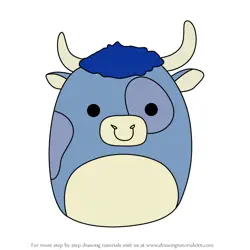 How to Draw Bermayeh the Bull from Squishmallows