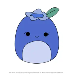 How to Draw Bluby the Blueberry from Squishmallows