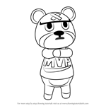 How to Draw Curt from Animal Crossing