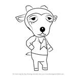 How to Draw Gruff from Animal Crossing