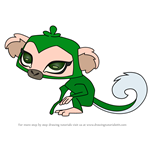How to Draw Pet Monkey from Animal Jam